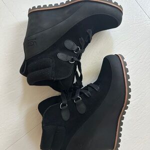 UGG Black Wedge Boots